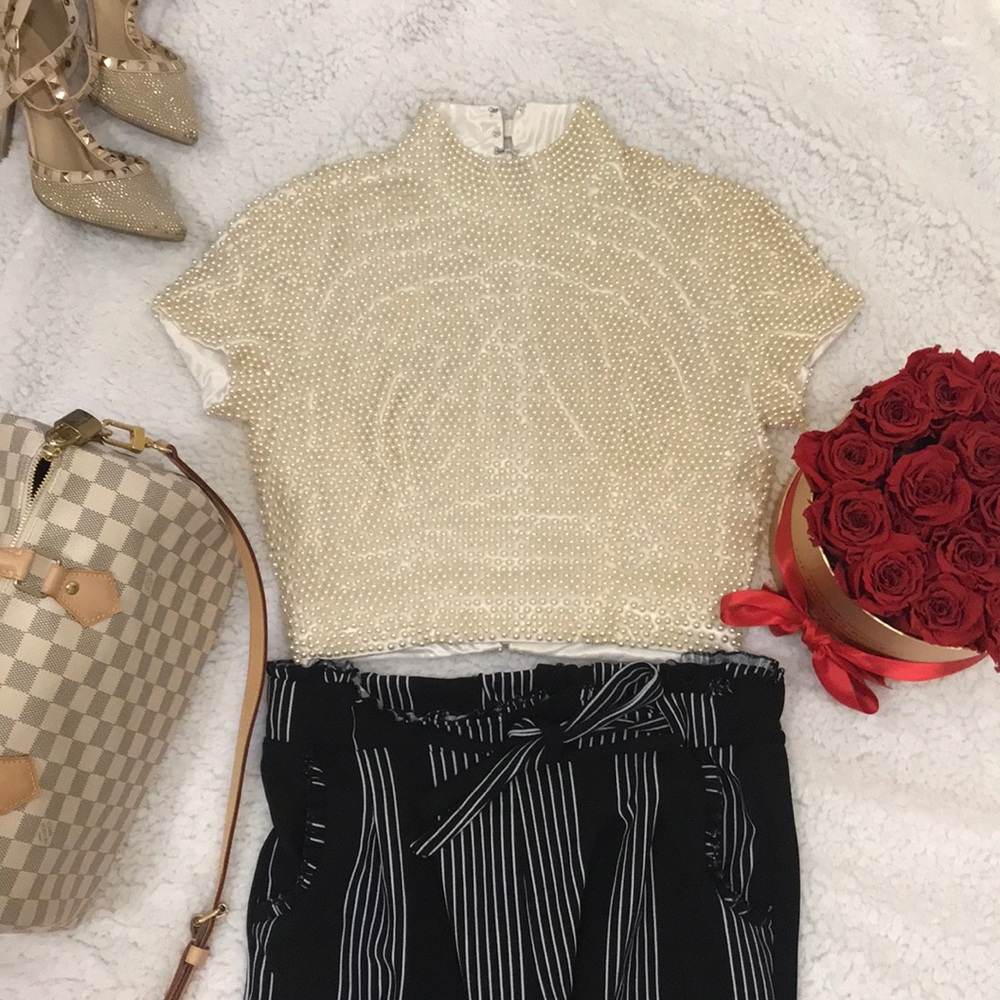 Pearl crop top